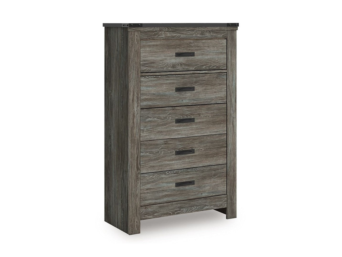 Frandern - Five Drawer Chest - Gray