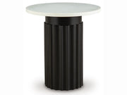 Wainstone - Accent Table - Black / White