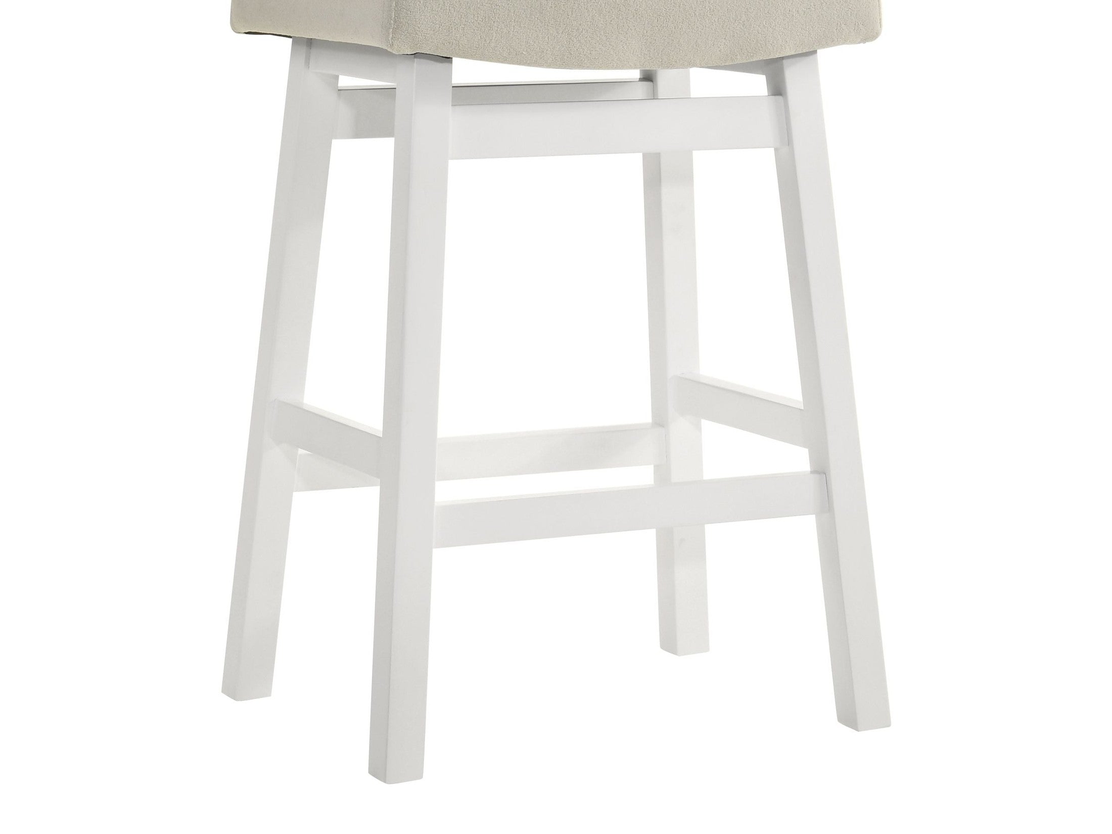 Lenon - Modern Farmhouse Wood Counter Height Kitchen Bar Stool