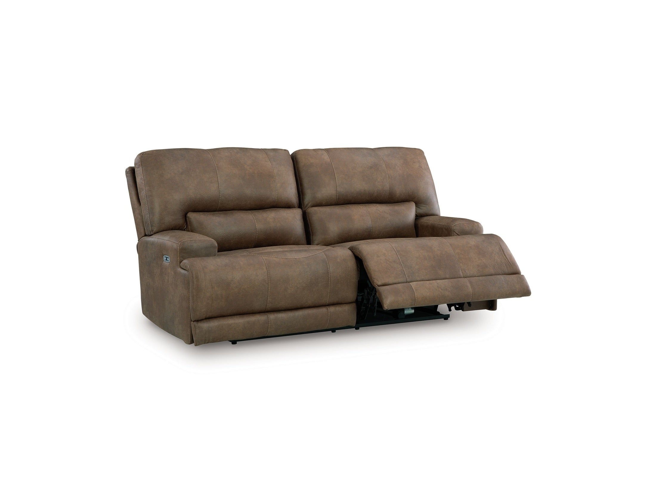 Beckley Place - 2 Seat Power Reclining Sofa With Adjustable Headrest - Earth