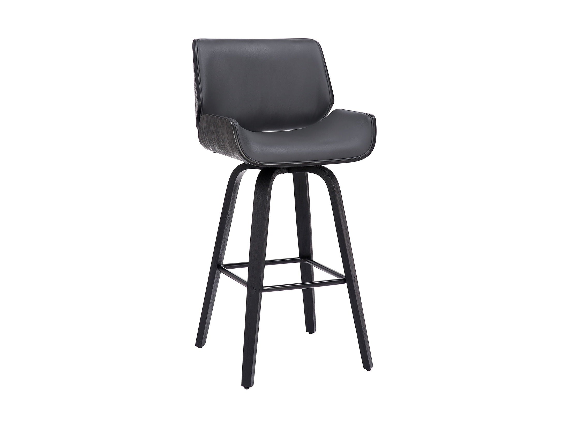 Tyler - 26" Counter Height Swivel Bar Stool With Black Frame