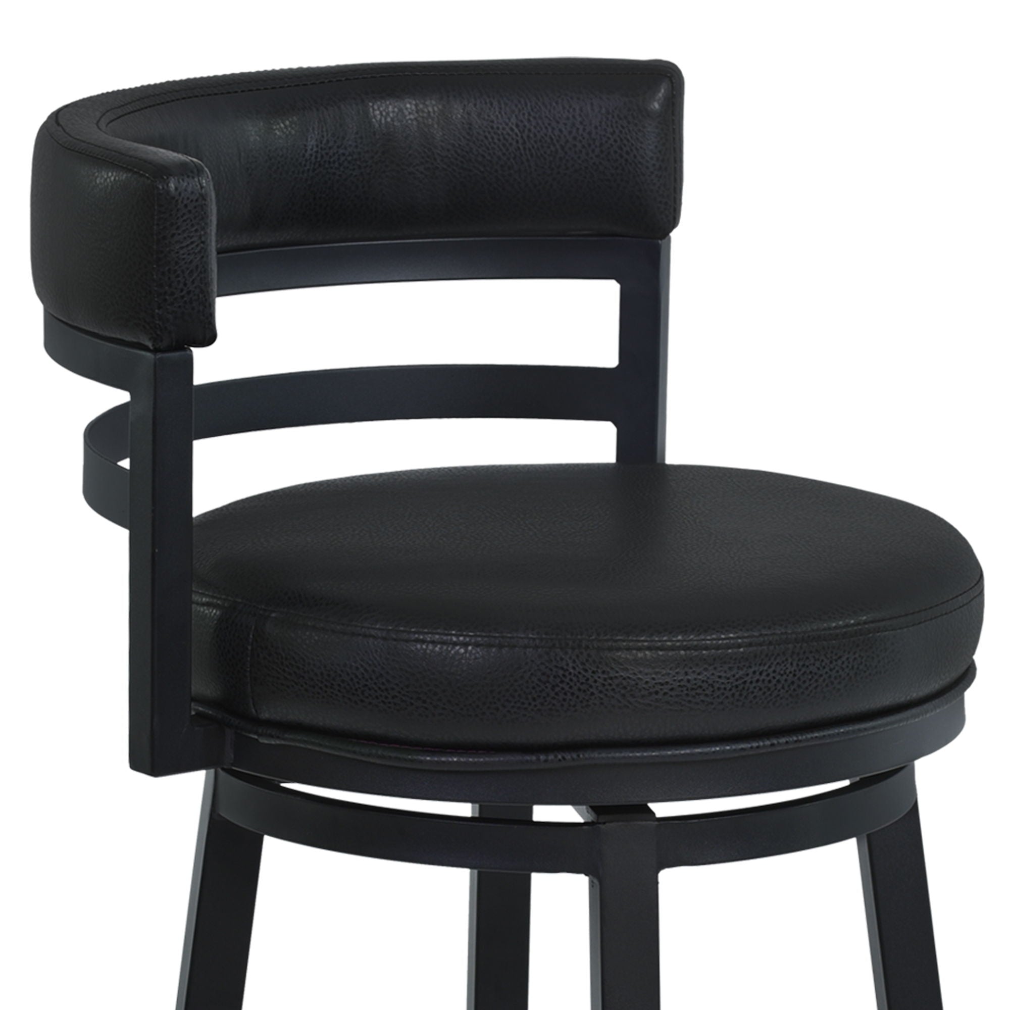 Titana - Swivel Barstool - Black Finish