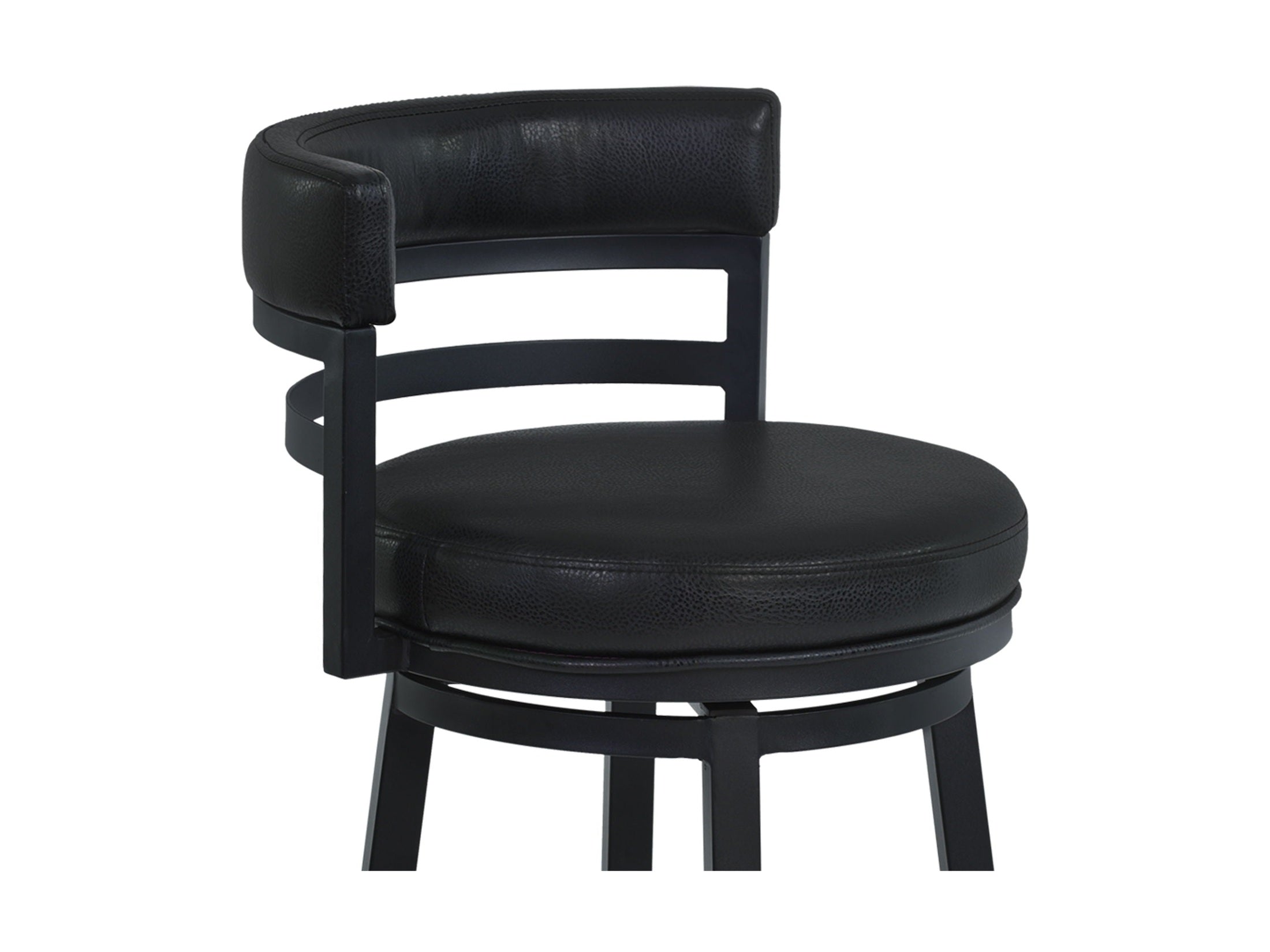 Titana - Swivel Barstool - Black Finish