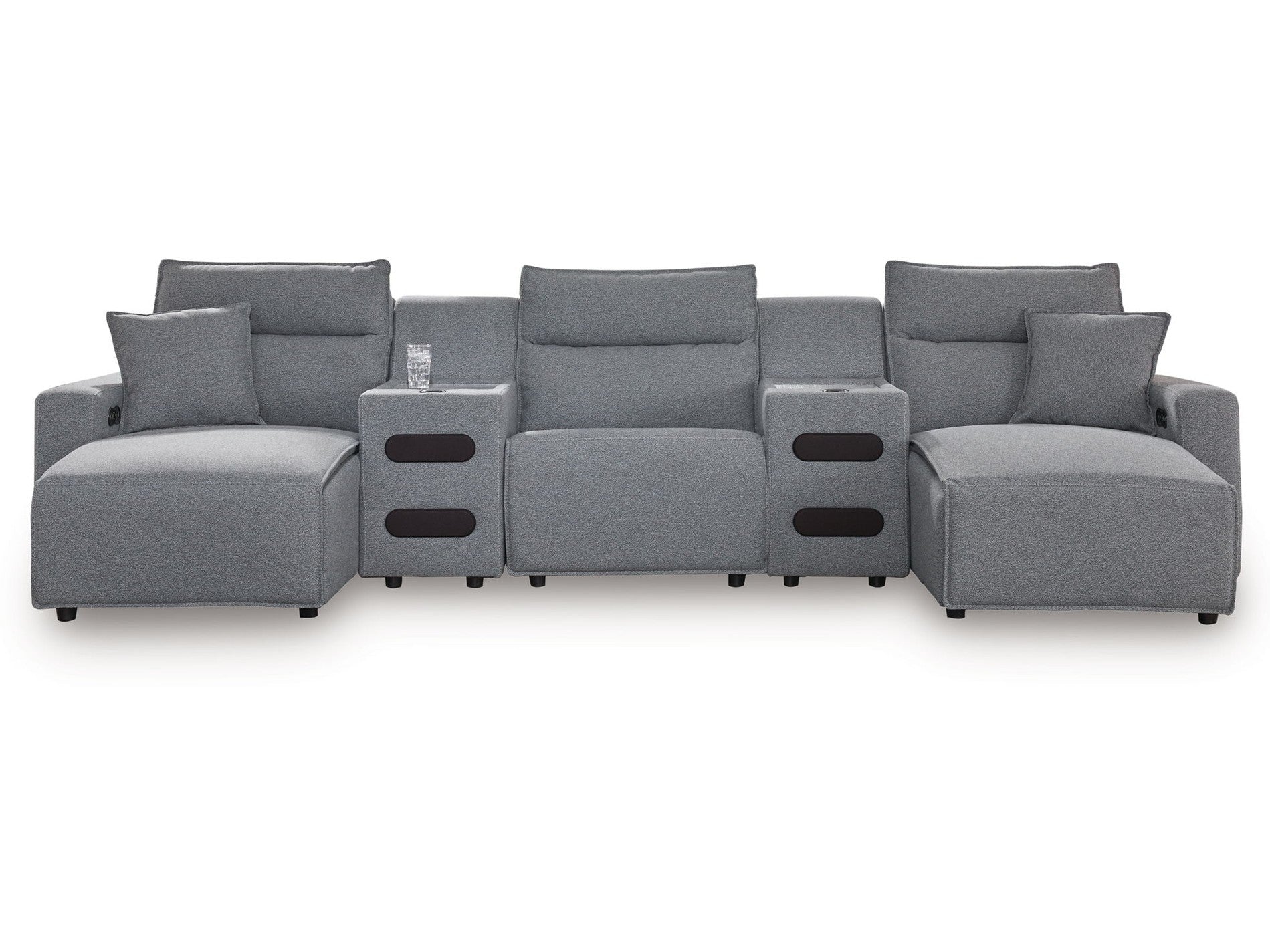 Modmax II - Reclining Sectional - Salt And Pepper