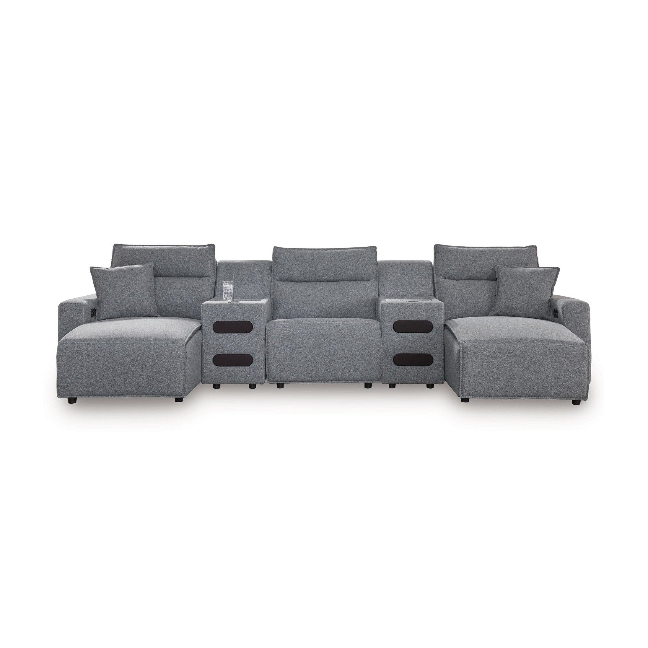 Modmax II - Reclining Sectional - Salt And Pepper