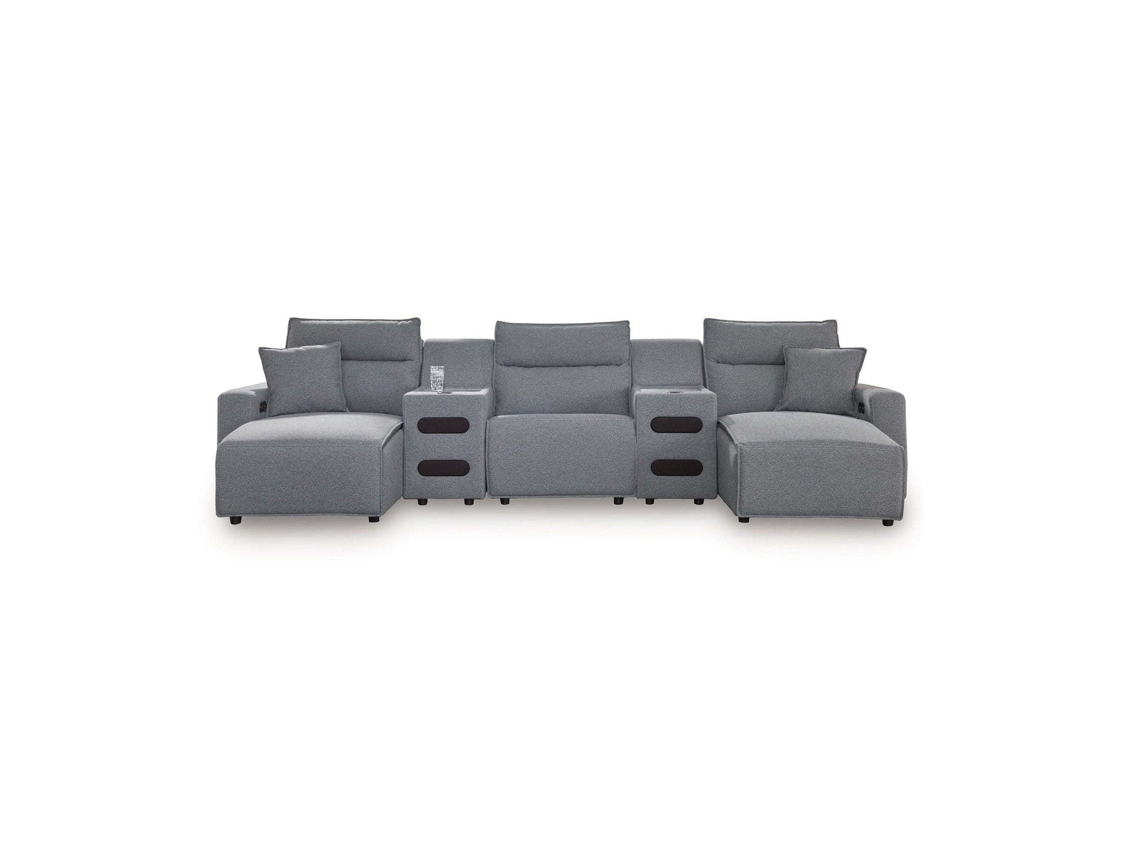 Modmax II - Reclining Sectional - Salt And Pepper