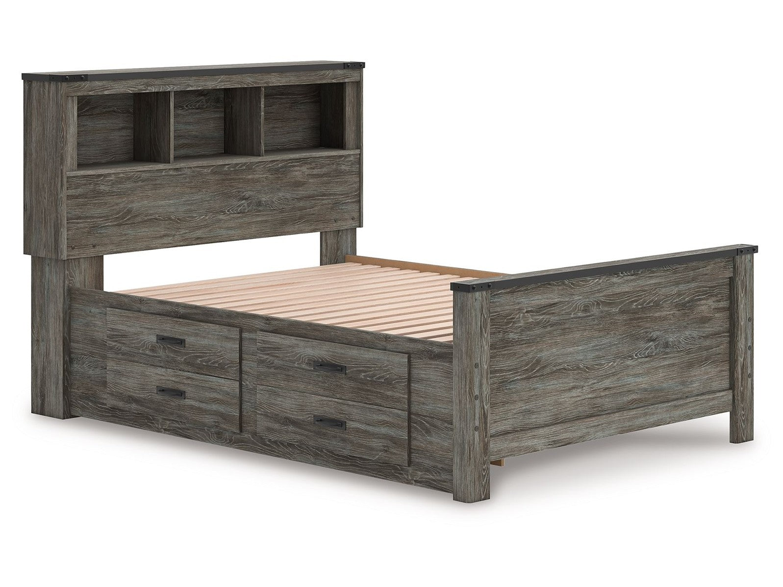 Frandern - Bookcase Panel Bed