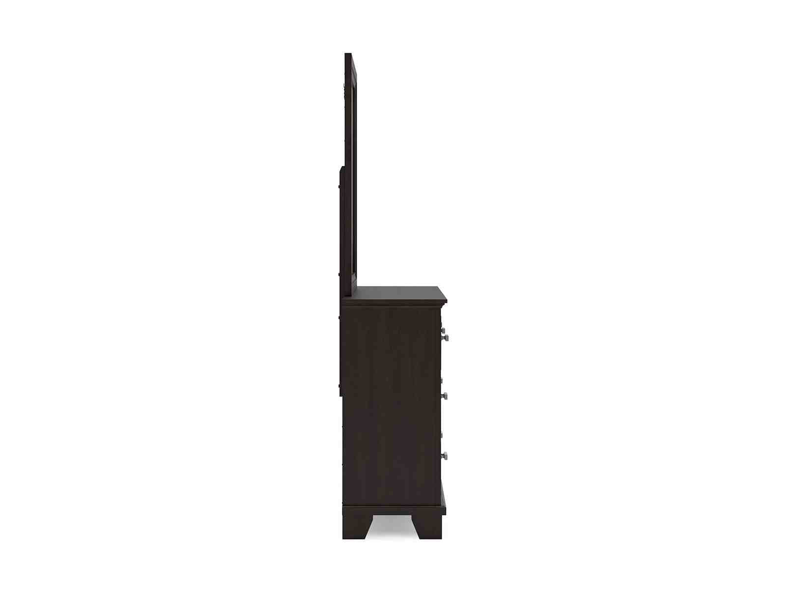 Covetown - Dresser And Mirror - Dark Brown