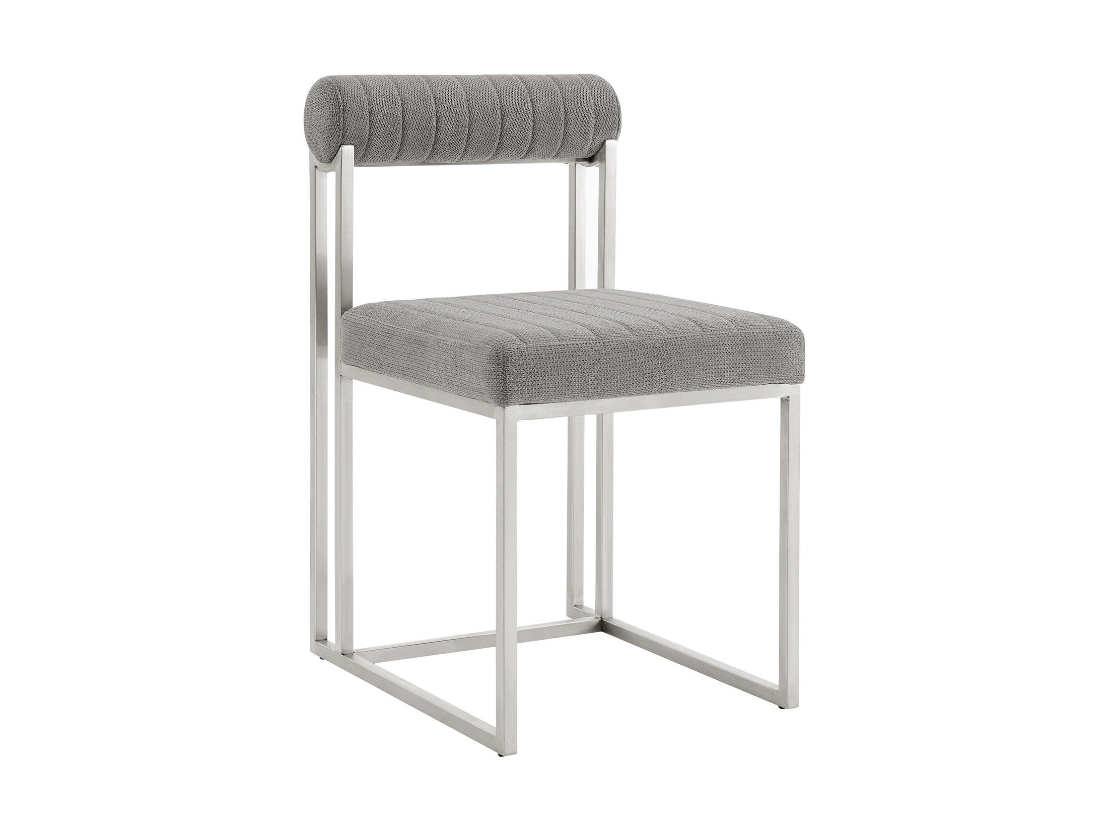 Anastasia - Dining Room Chair Set With Brushed Silver Frame