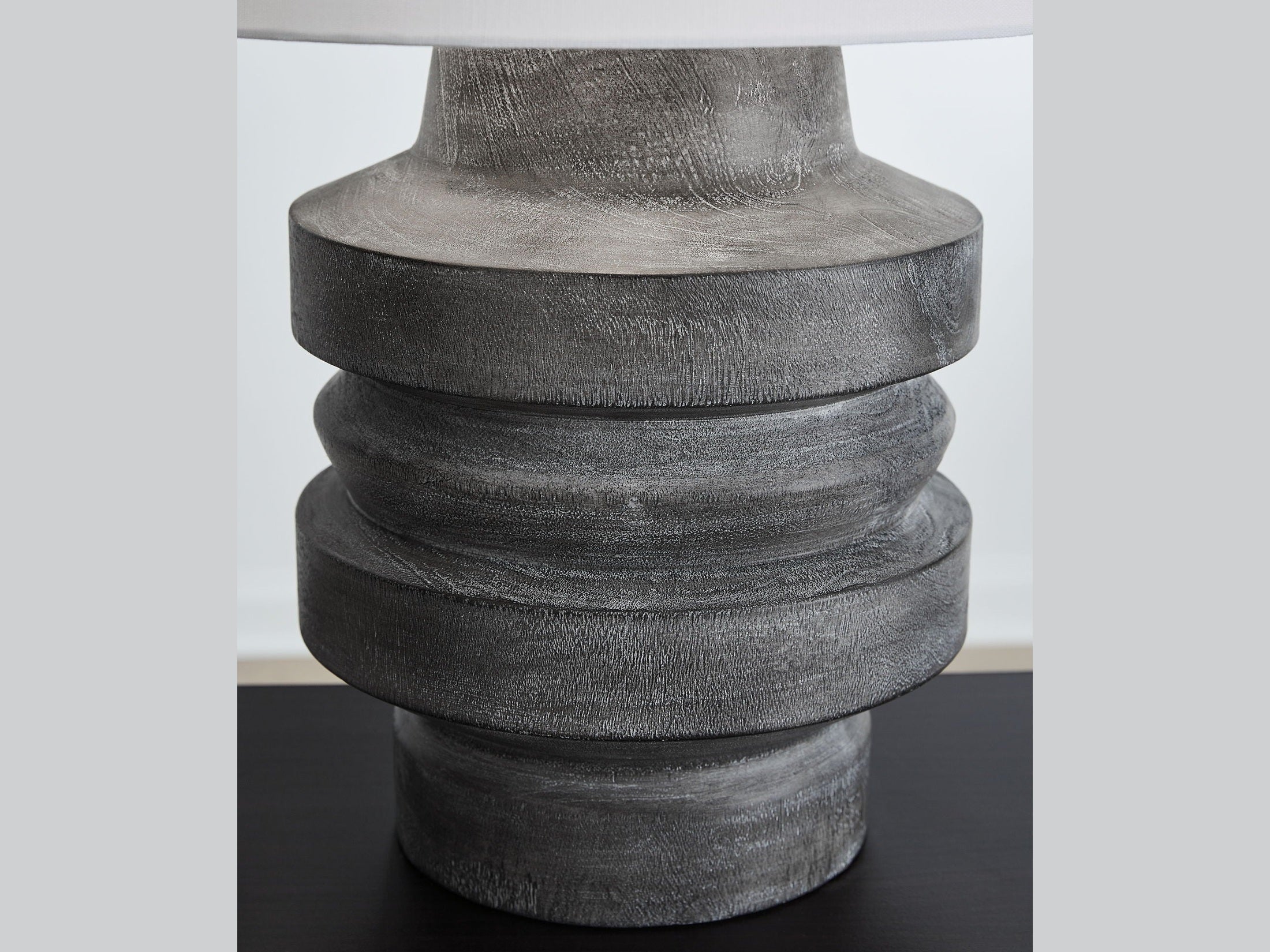 Wahida - Poly Table Lamp - Distressed Black