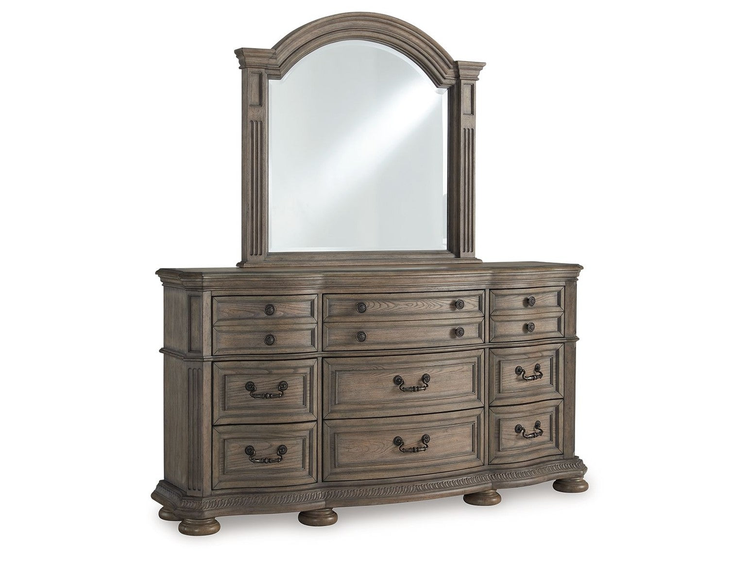 Ardenfield - Dresser And Mirror - Light Brown