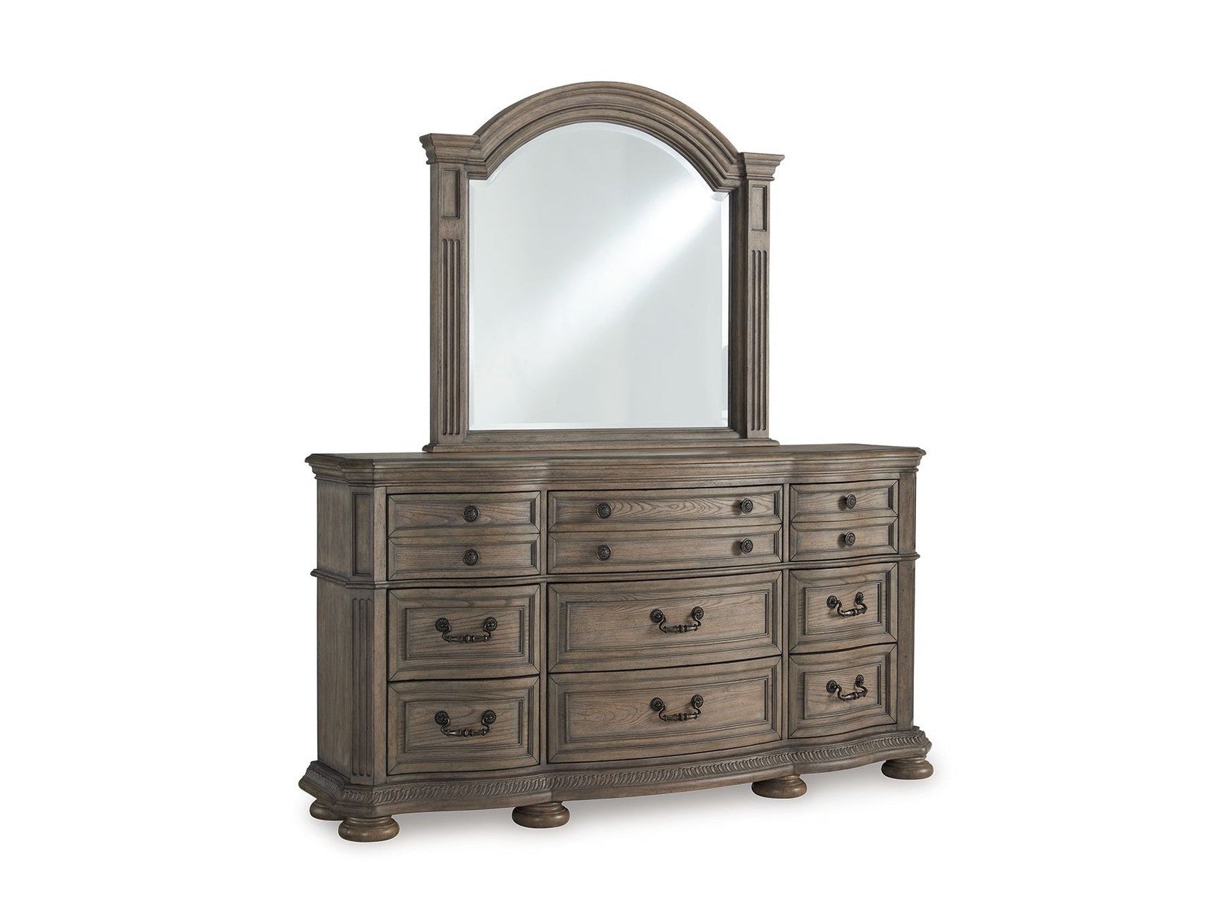 Ardenfield - Dresser And Mirror - Light Brown