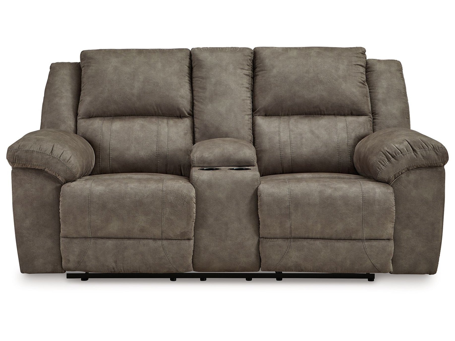 Laresview - Dbl Reclining Loveseat with Console - Fossil