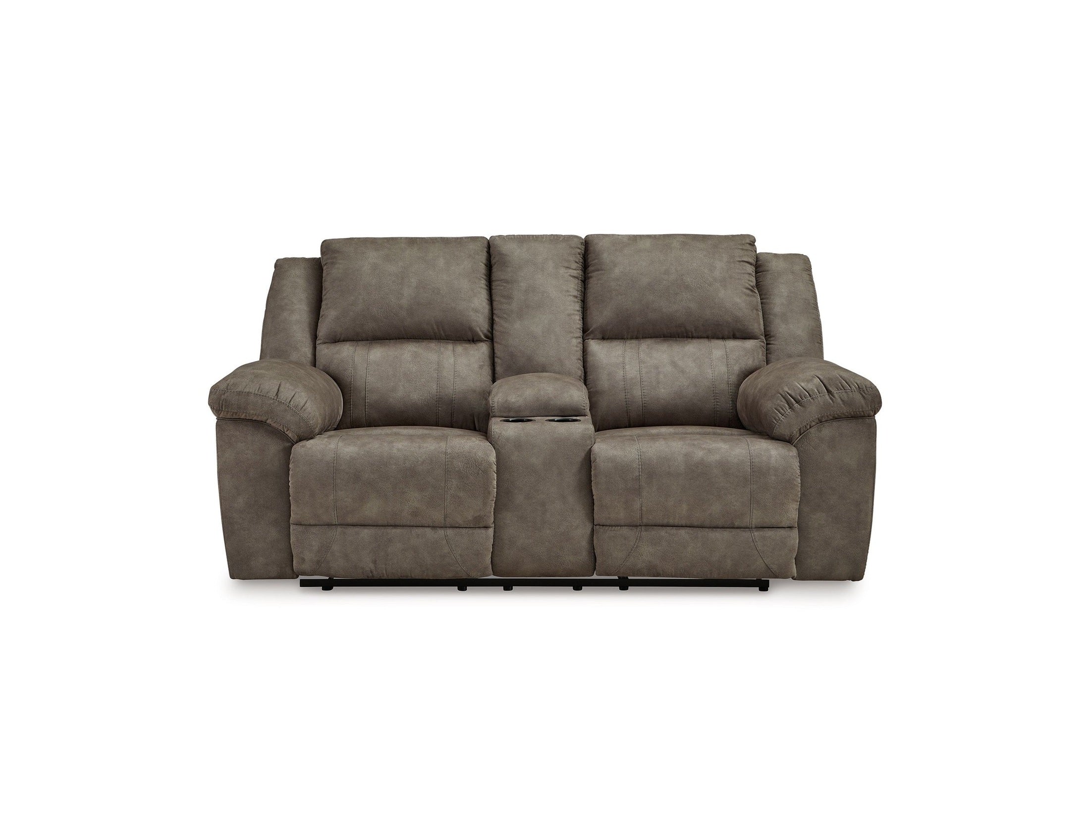 Laresview - Dbl Reclining Loveseat with Console - Fossil