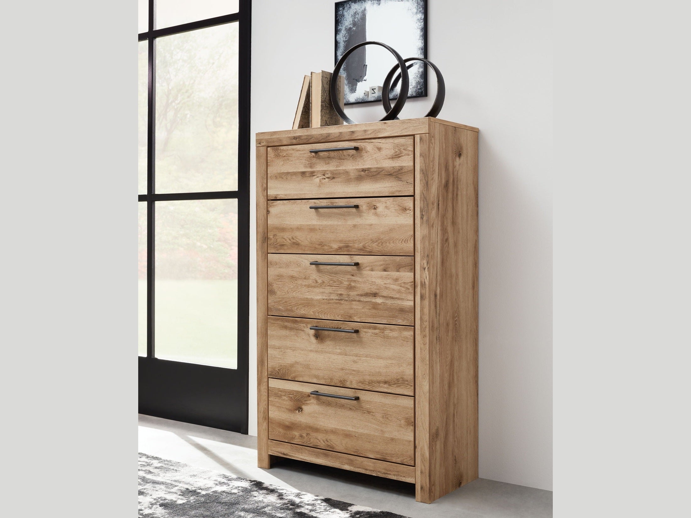 Hyanna - Five Drawer Chest - Tan Brown