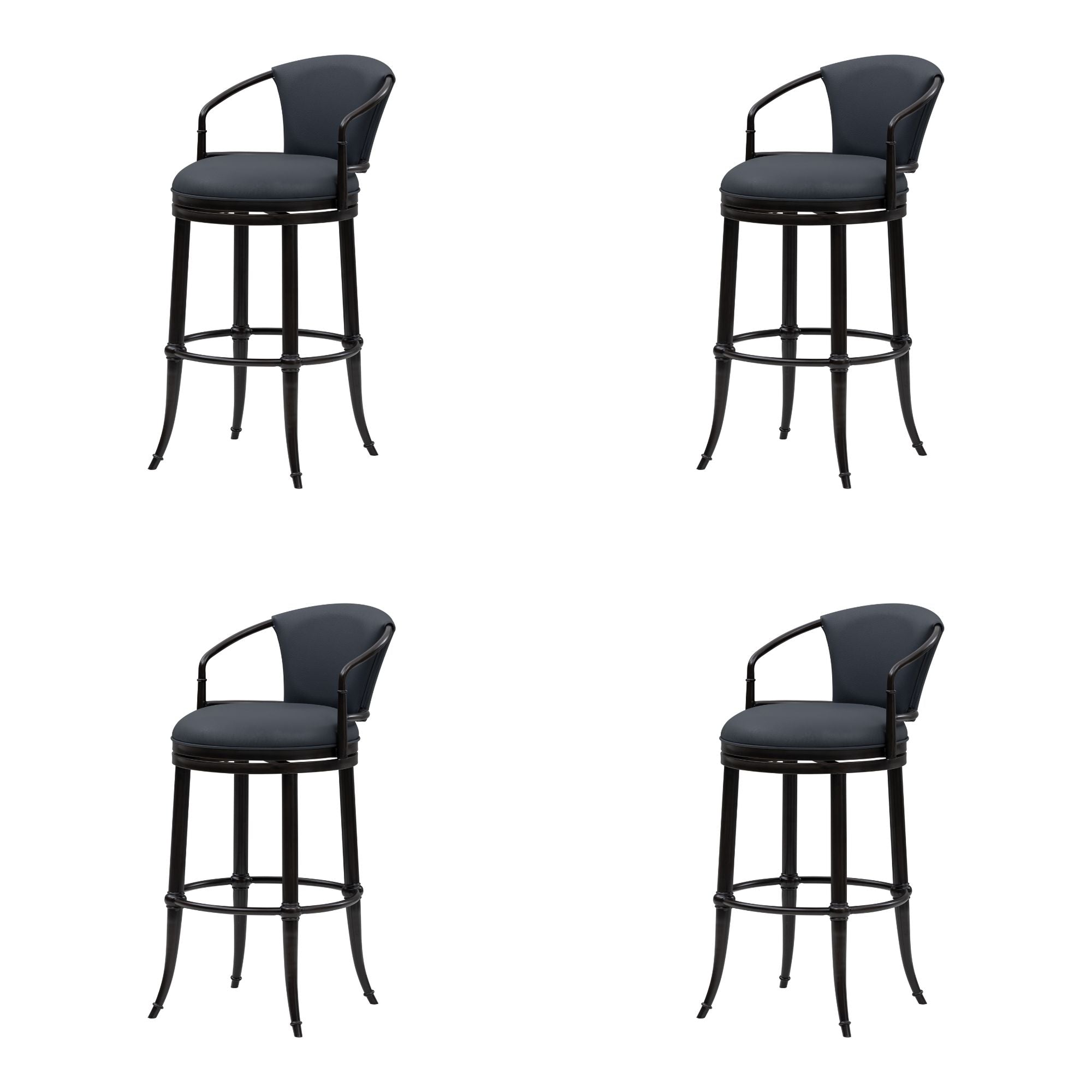 Otis - Upholstered Swivel Bar Height Barstool