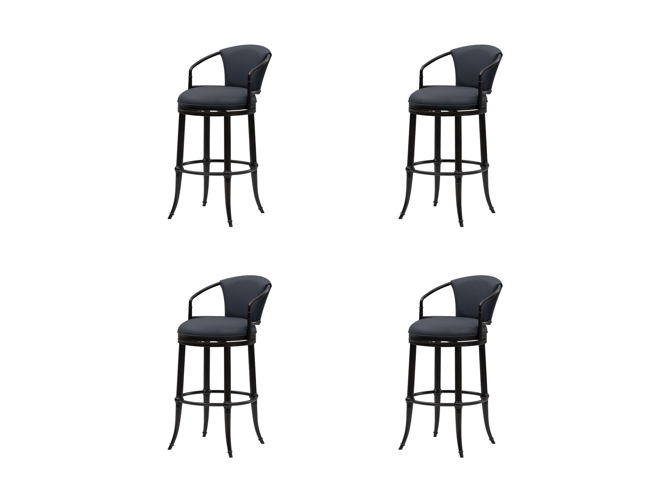 Otis - Upholstered Swivel Bar Height Barstool