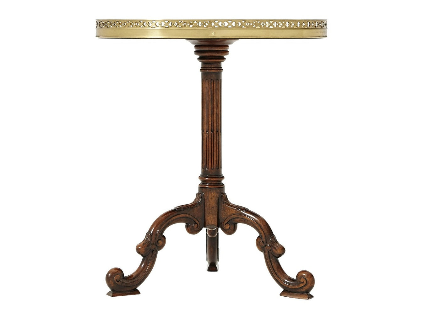Theodore Alexander Radiating Parquetry Accent Table