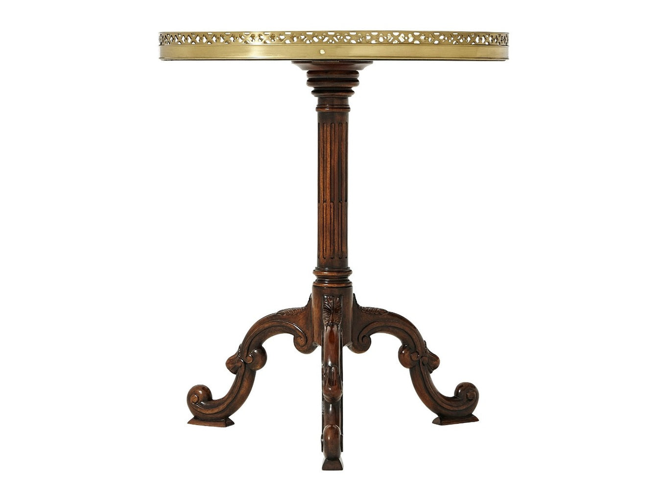 Theodore Alexander Radiating Parquetry Accent Table