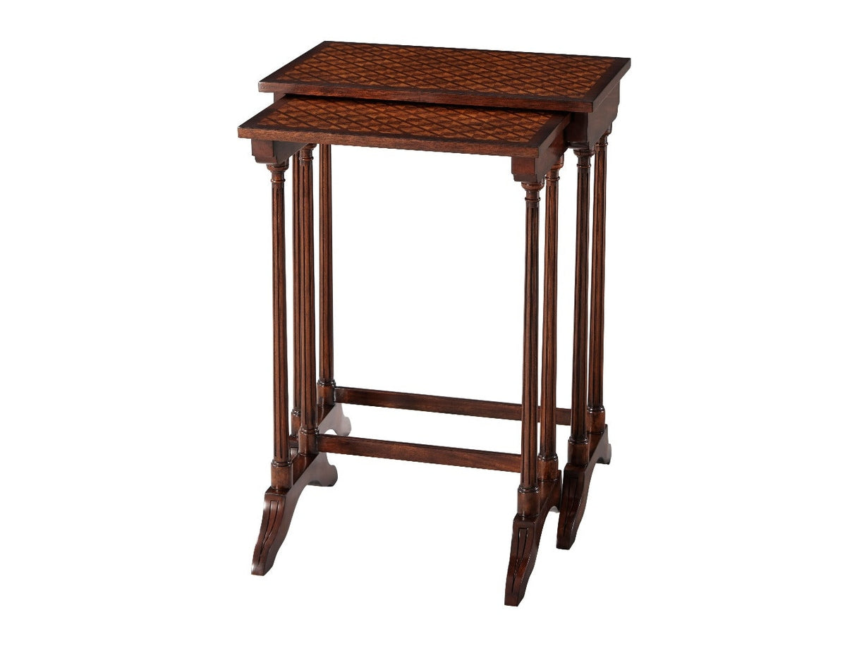 Theodore Alexander A Parquetry Nest of Table