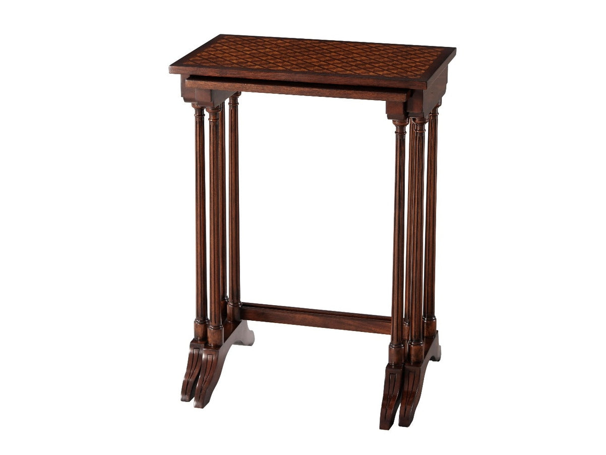Theodore Alexander A Parquetry Nest of Table