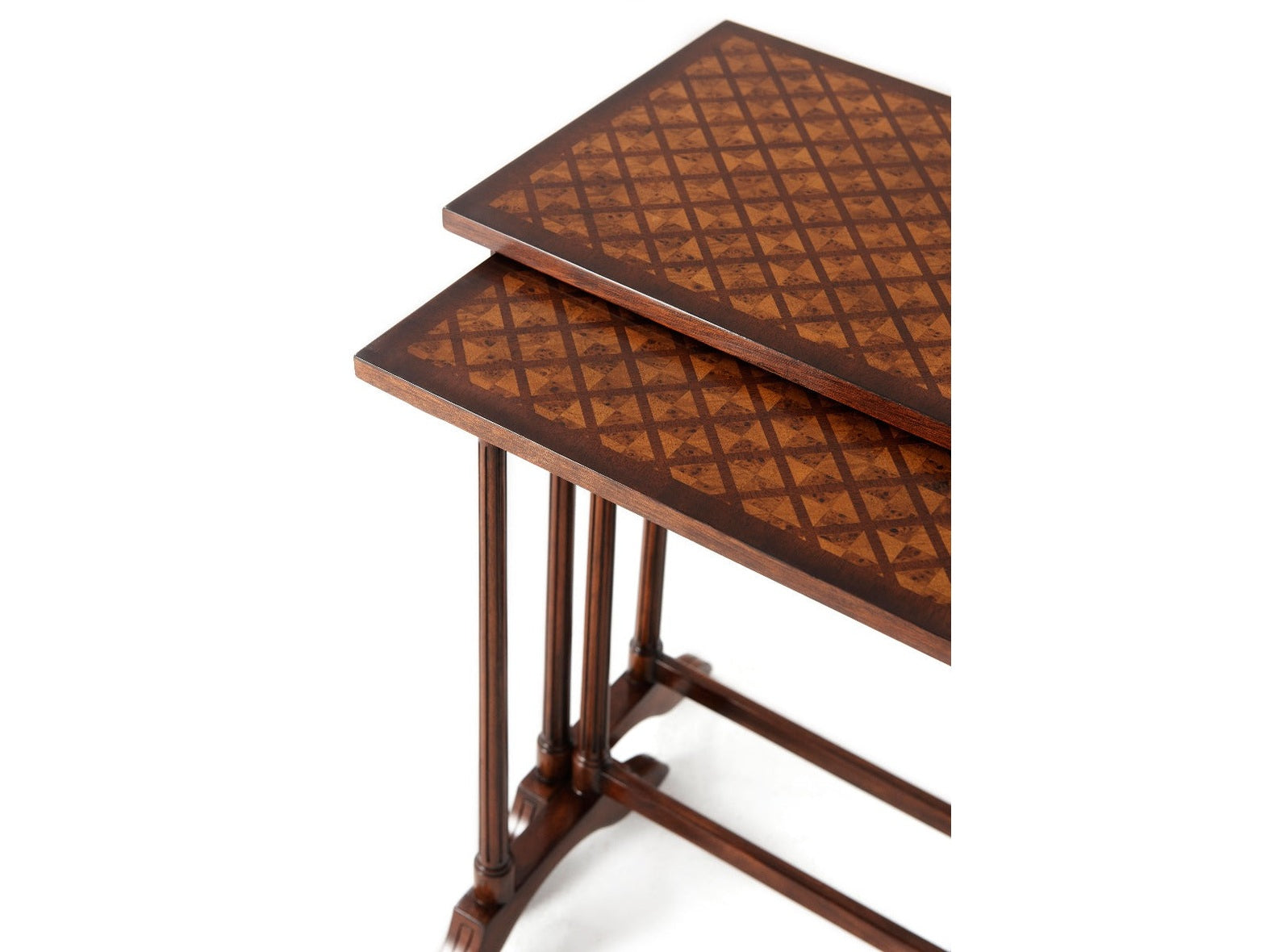 Theodore Alexander A Parquetry Nest of Table