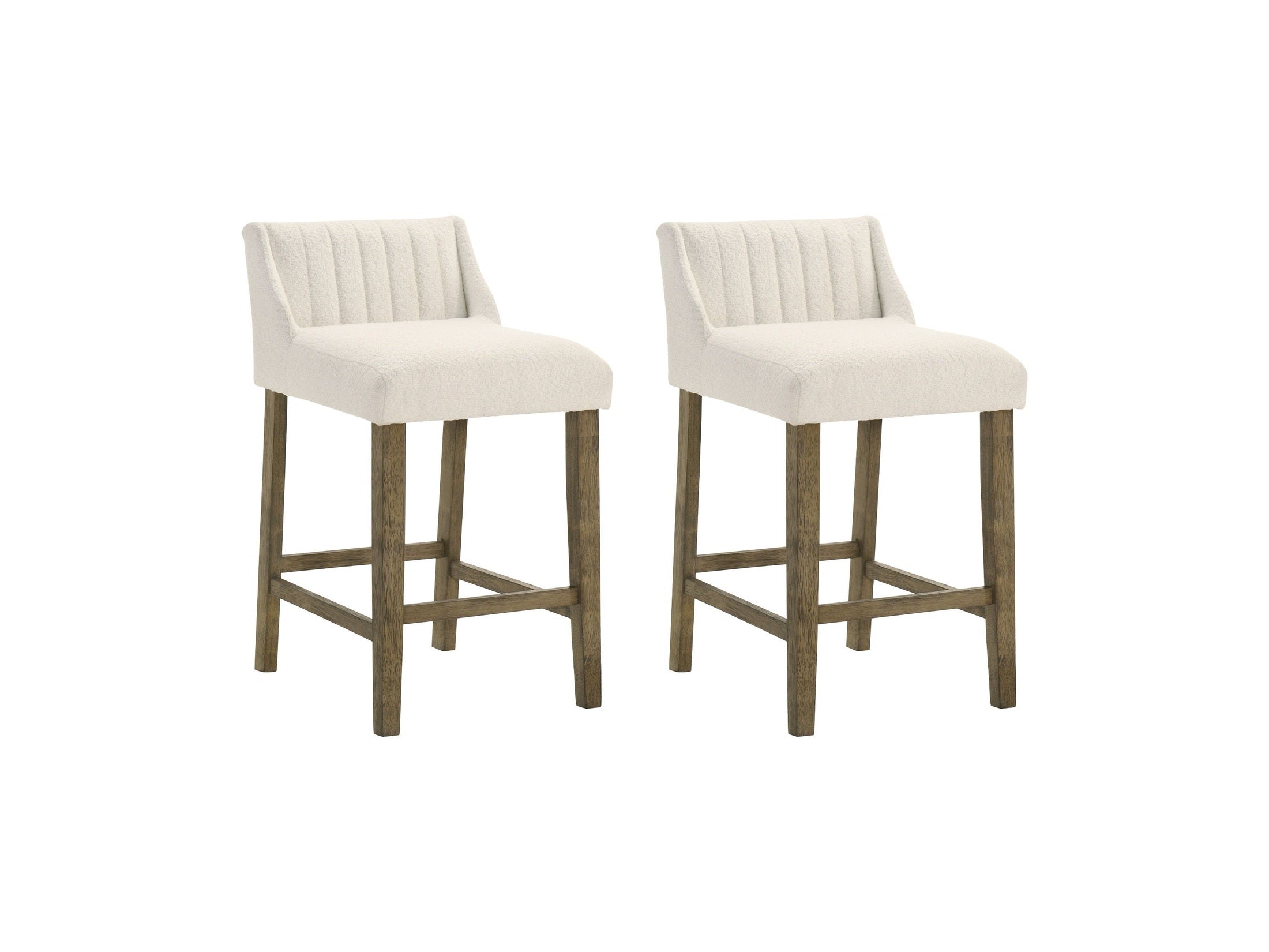 Fauna - Modern Transitional Wood Counter Height Kitchen Bar Stool