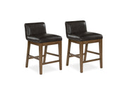 Cabalynn - Upholstered Barstool (Set of 2) - Two-tone Brown