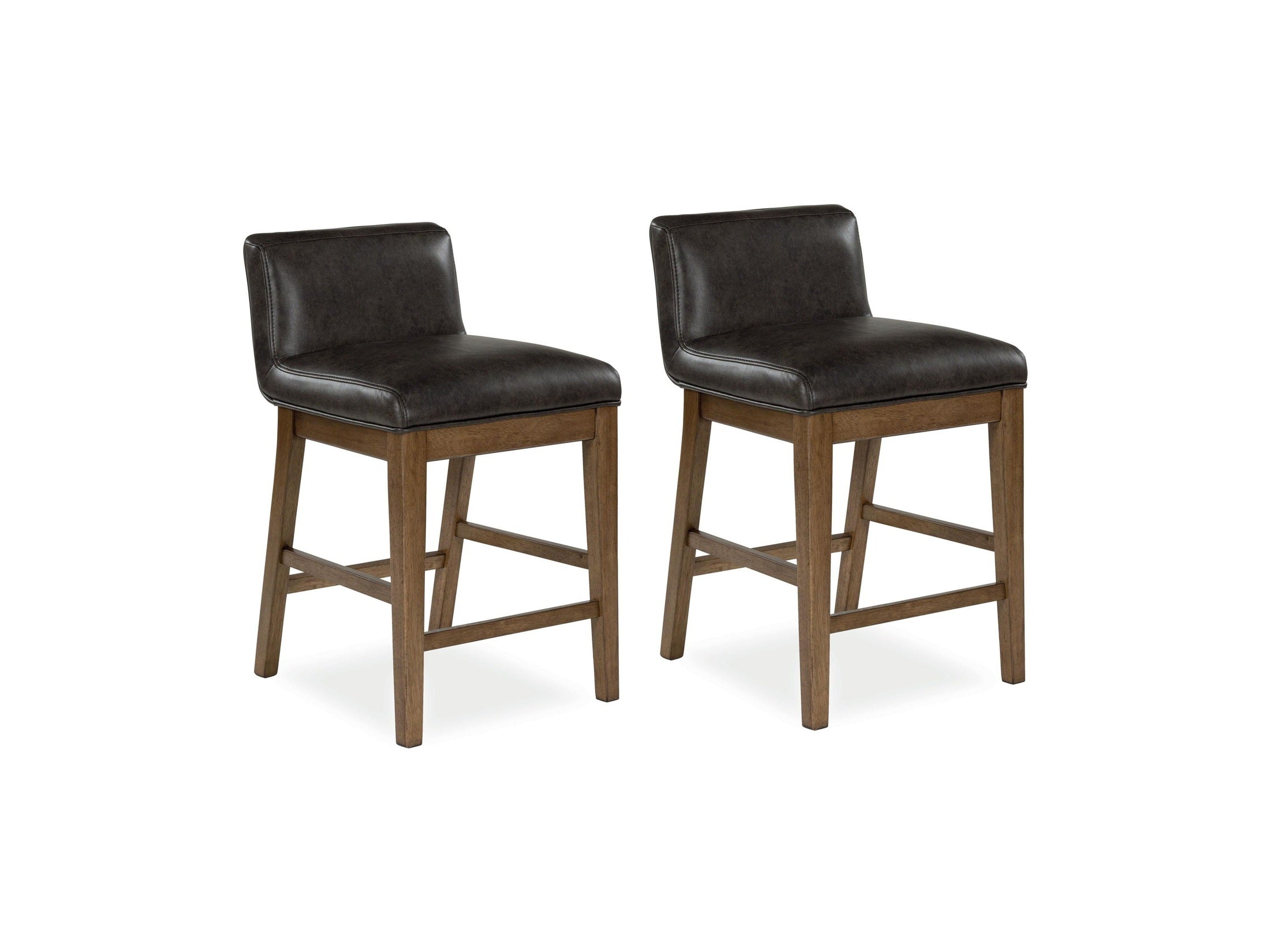 Cabalynn - Upholstered Barstool (Set of 2) - Two-tone Brown