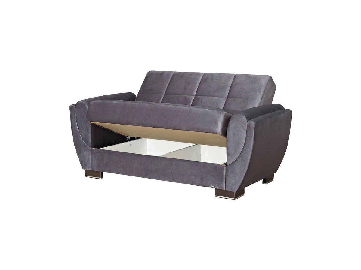 Ottomanson Armada Air - Upholstered Convertible Loveseat With Storage - Microfiber