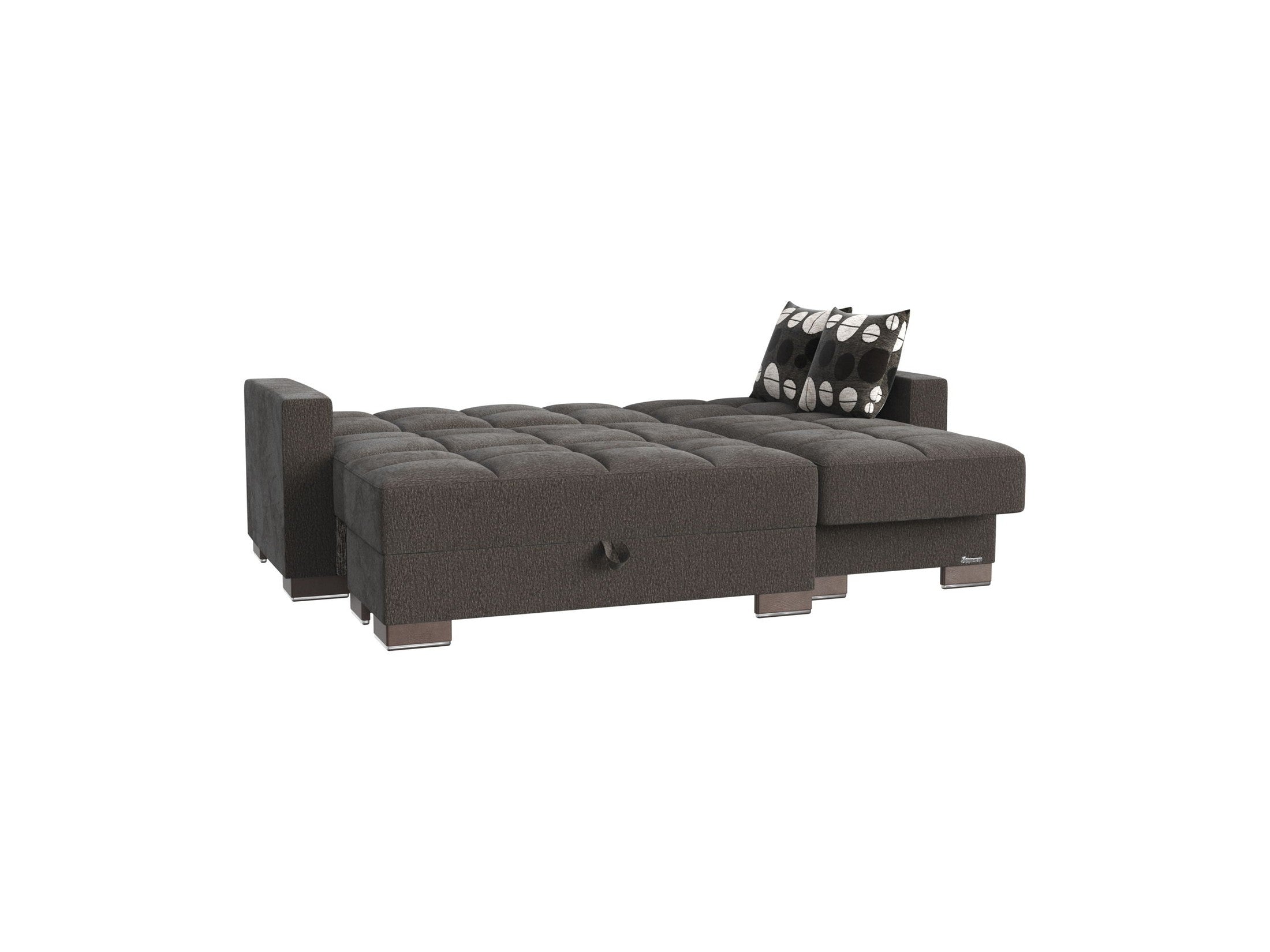 Ottomanson Armada - Upholstered Convertible Chaise Lounge With Storage - Chenille