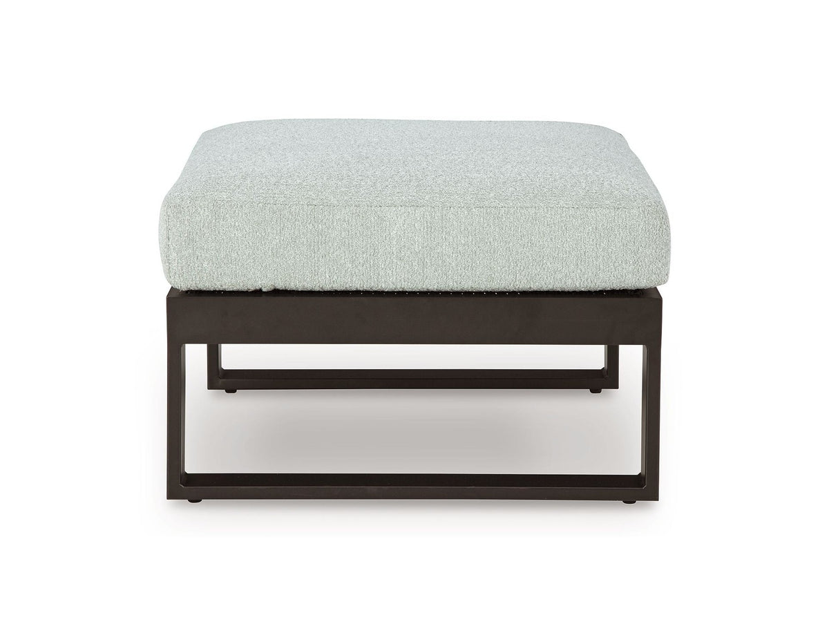 Beachloft - Ottoman With Cushion - Black / Gray