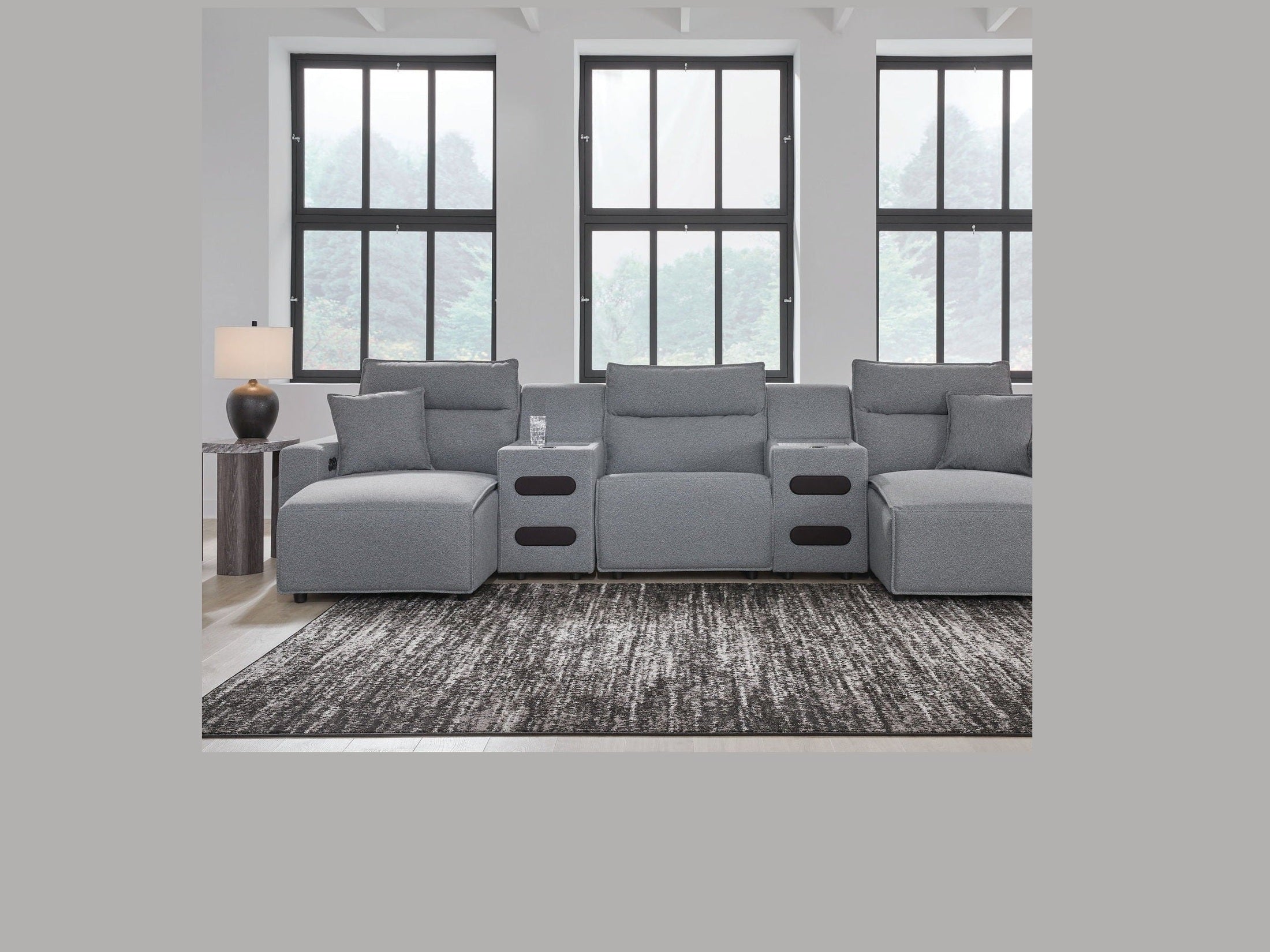 Modmax II - Reclining Sectional - Salt And Pepper