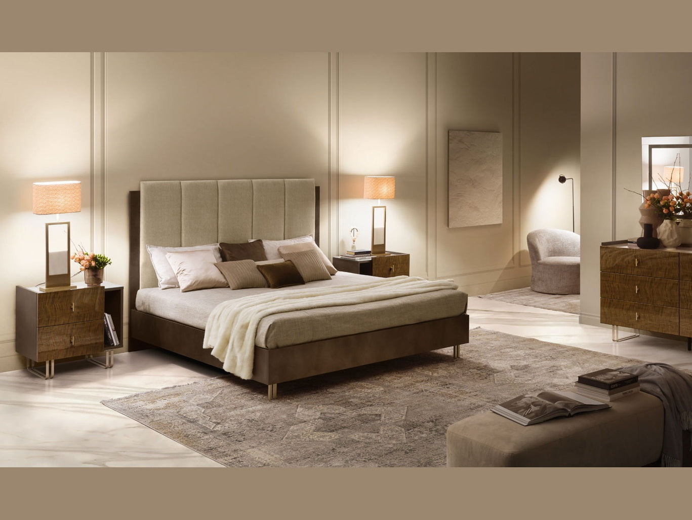 Fiamma - Double Dresser - Light Beige / Brown