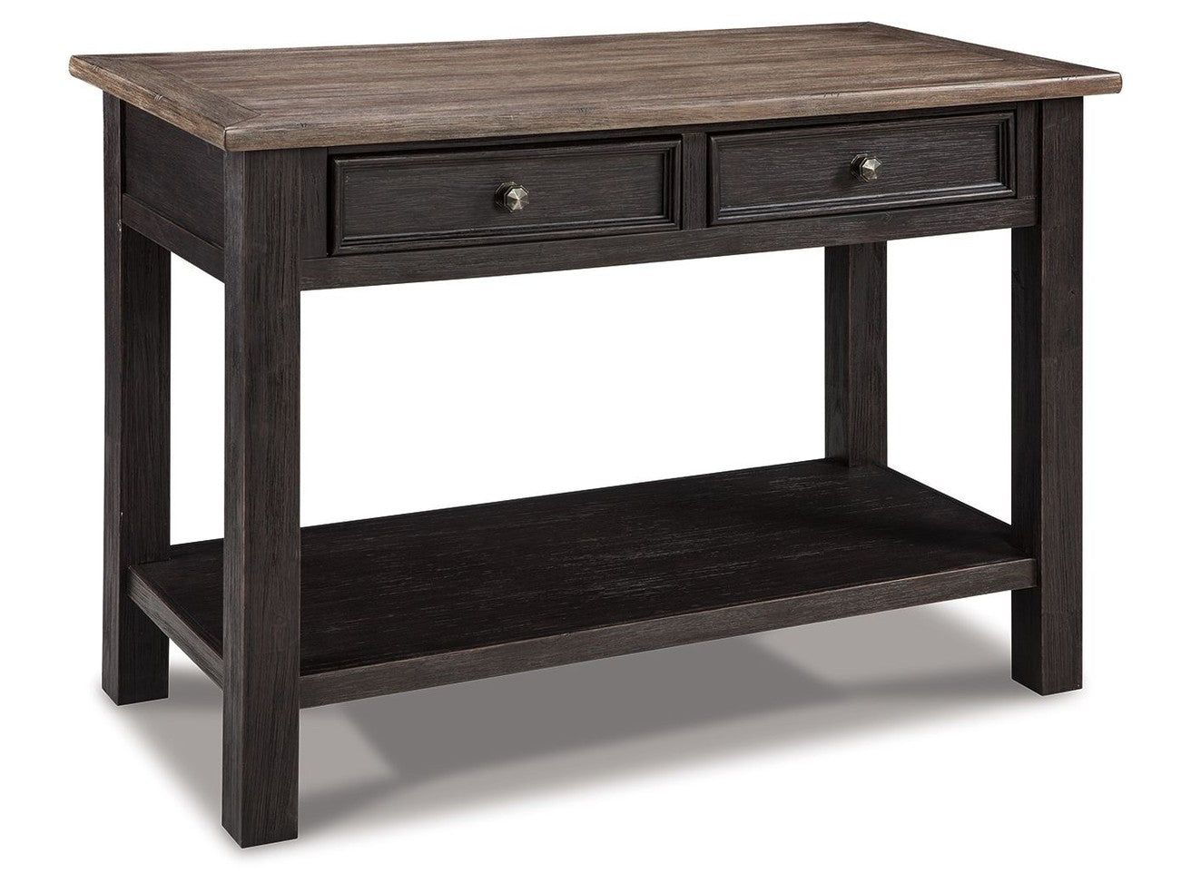 Tyler Creek - Sofa Table - Grayish Brown / Black