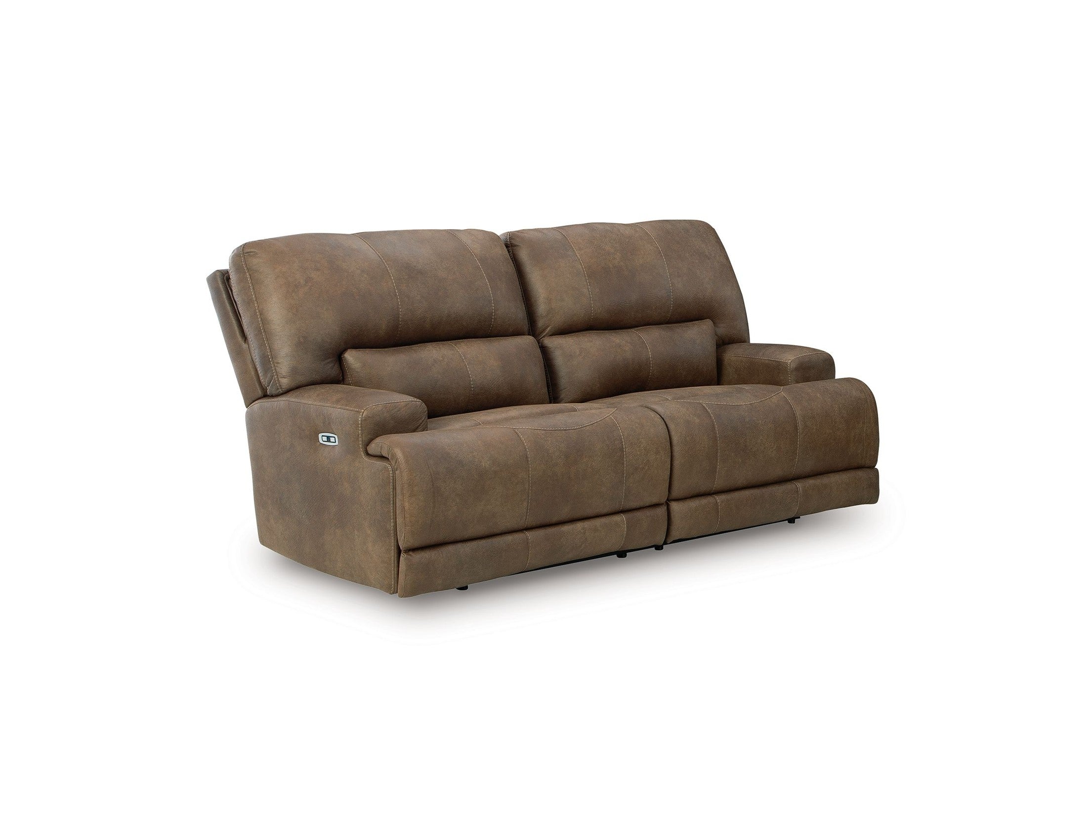 Beckley Place - 2 Seat Power Reclining Sofa With Adjustable Headrest - Earth