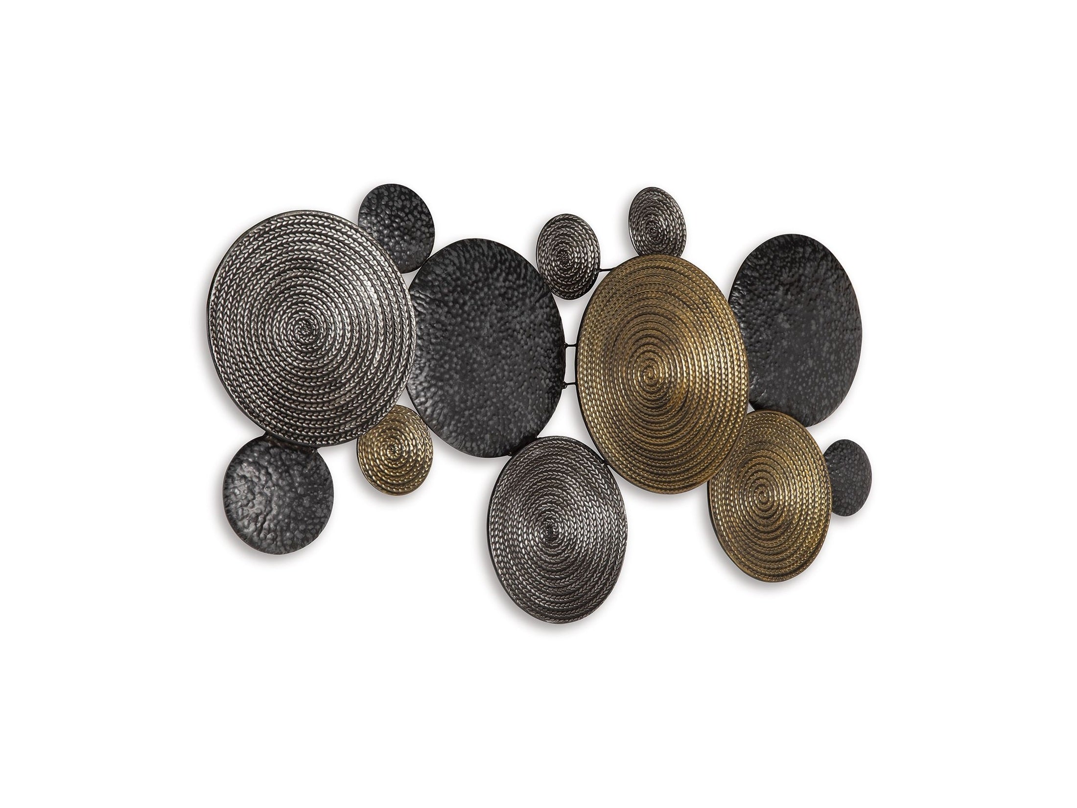Emsley - Wall Decor - Metallic / Black / Gray