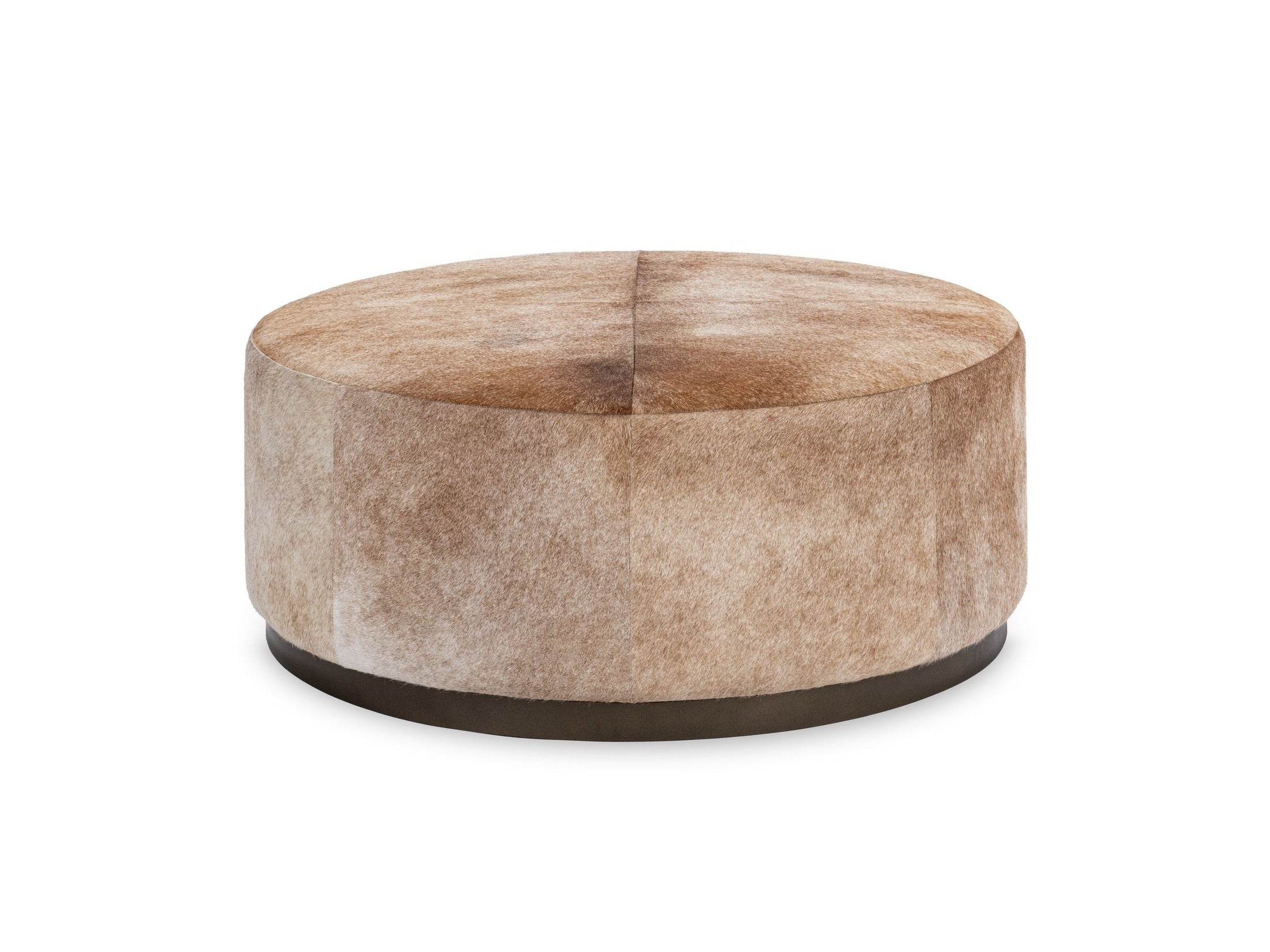 Andre - 40" Round Ottoman - Canyon Dust