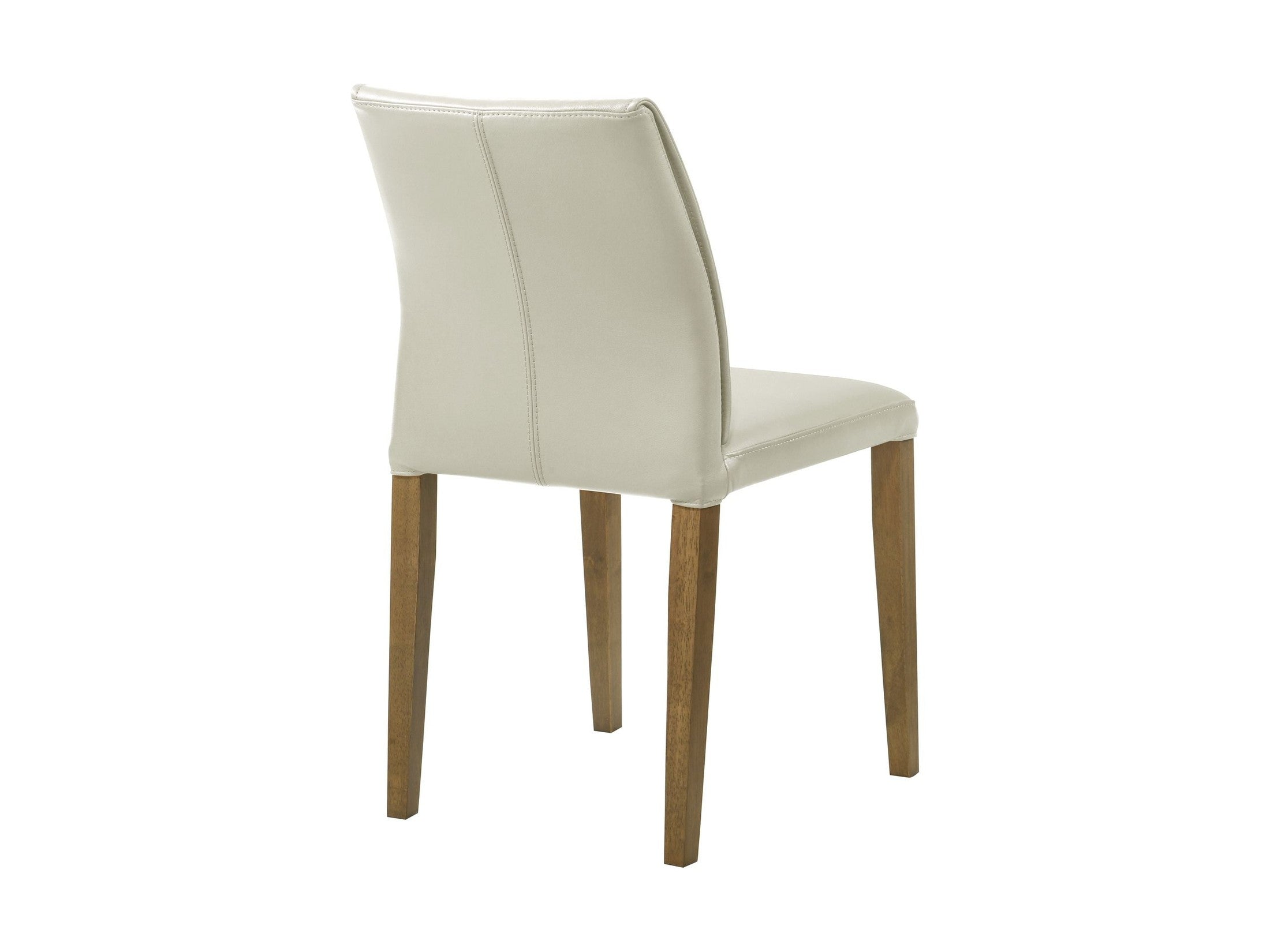 Velena - Full Back Top Grain Leather Upholstered Wood Dining Chairs (Set of 2) - Gray