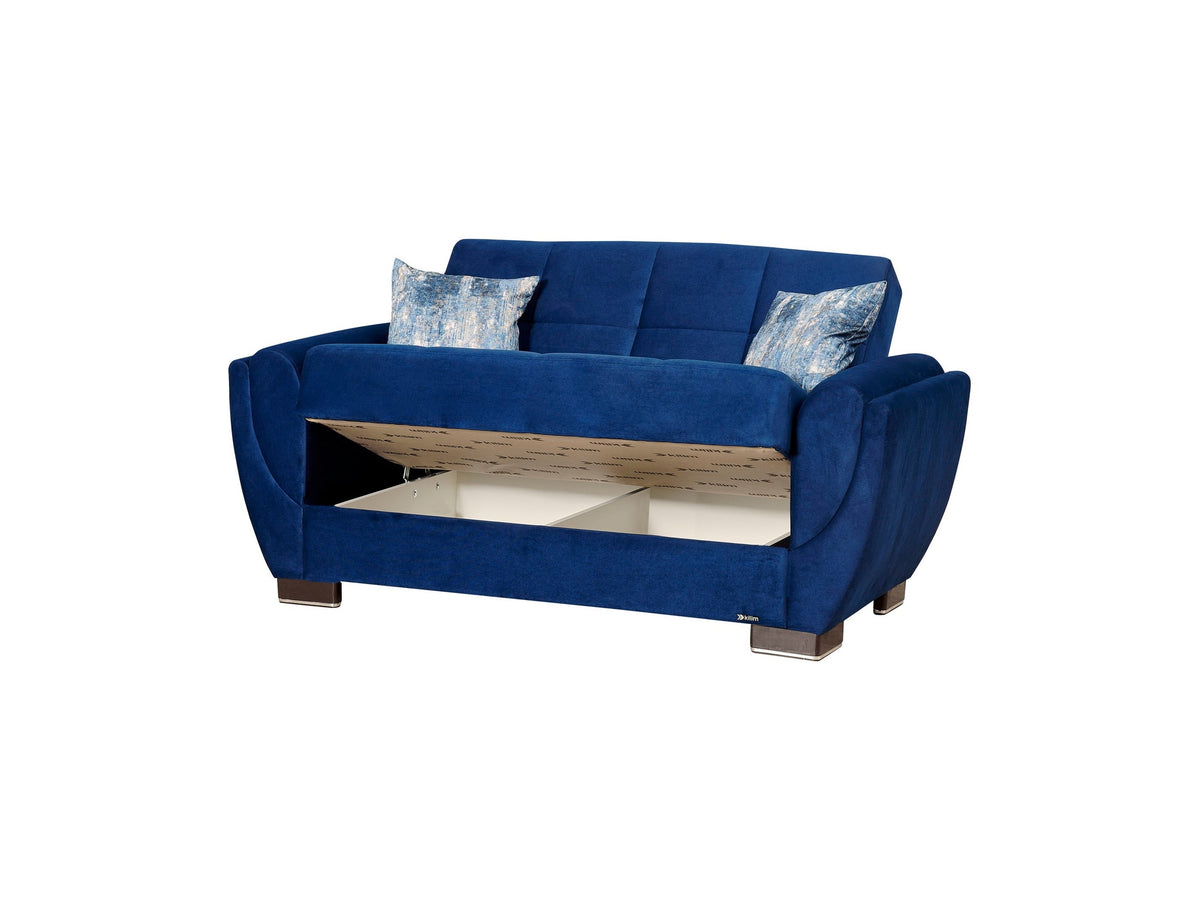 Ottomanson Armada Air - Upholstered Convertible Loveseat With Storage - Microfiber