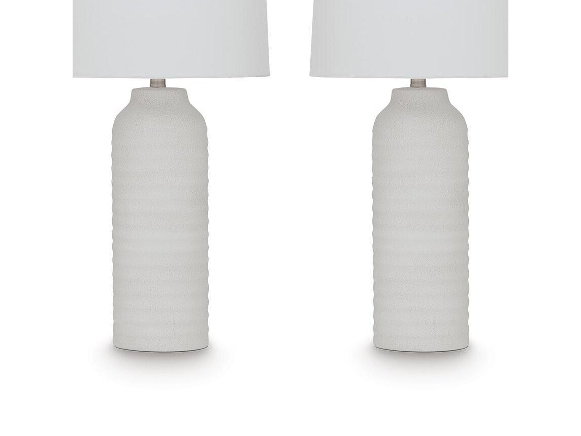 Vauville - Poly Table Lamp (Set of 2) - White