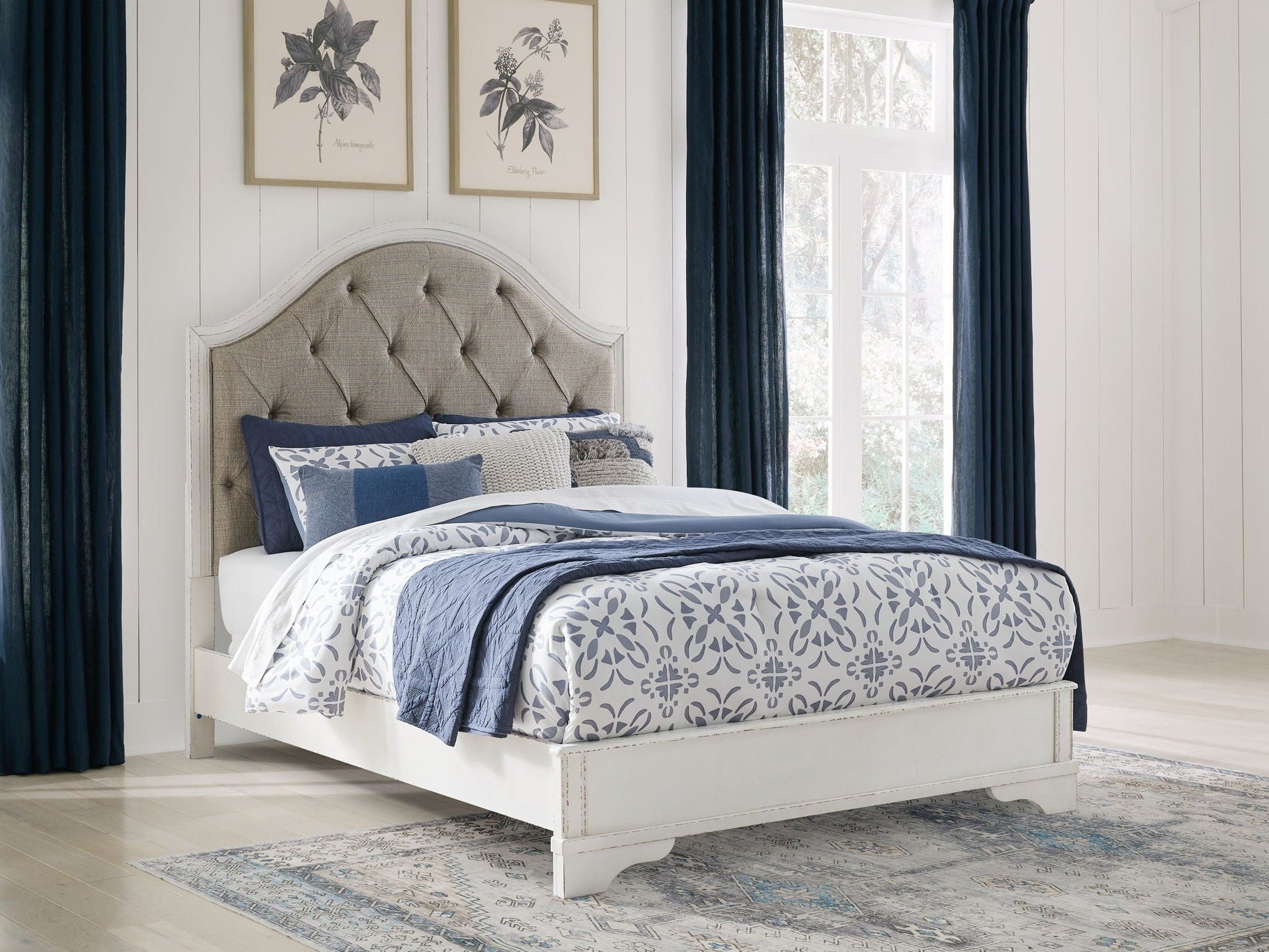 Blendon - Upholstered Panel Bed