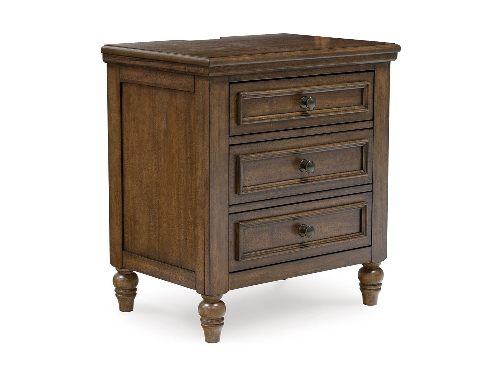 Sturlayne - Three Drawer Night Stand - Brown