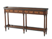 Theodore Alexander The Louis XVI Leather Console Table