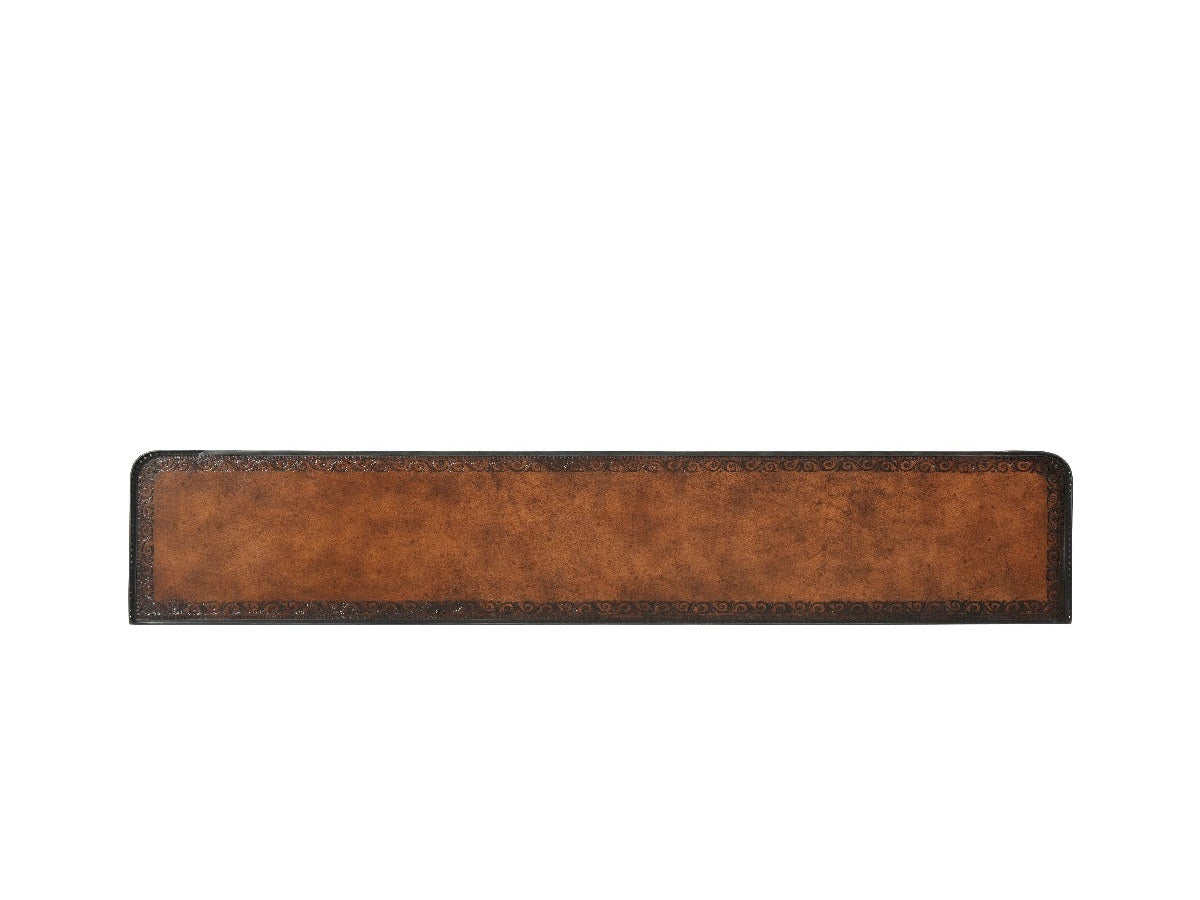 Theodore Alexander The Louis XVI Leather Console Table