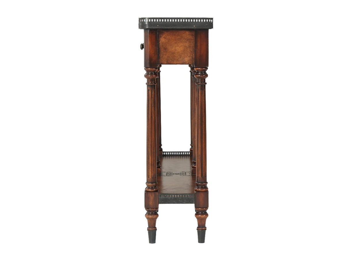 Theodore Alexander The Louis XVI Leather Console Table