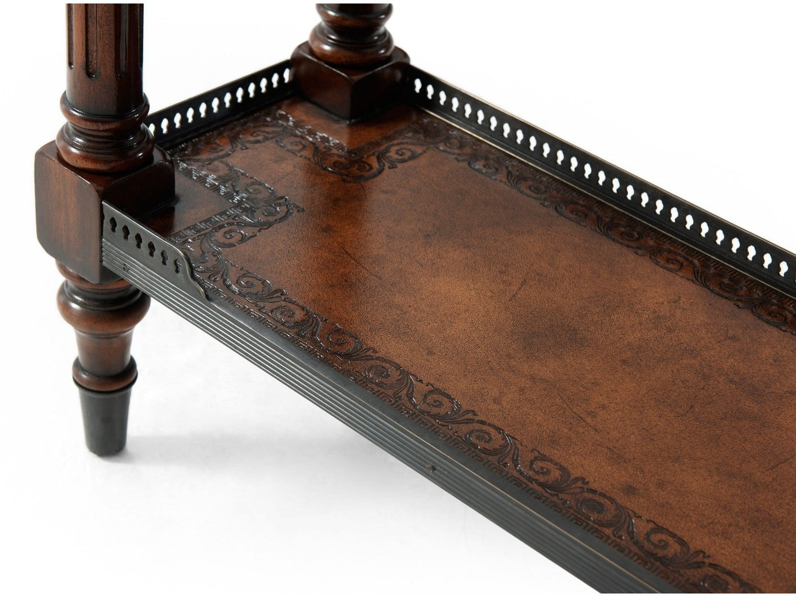 Theodore Alexander The Louis XVI Leather Console Table