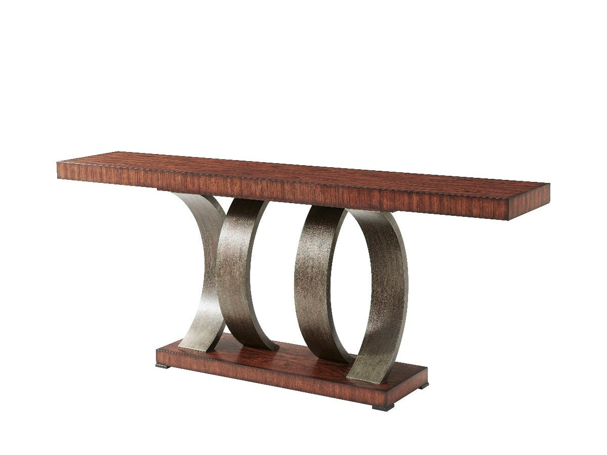 Theodore Alexander Inward Curve Console  Table