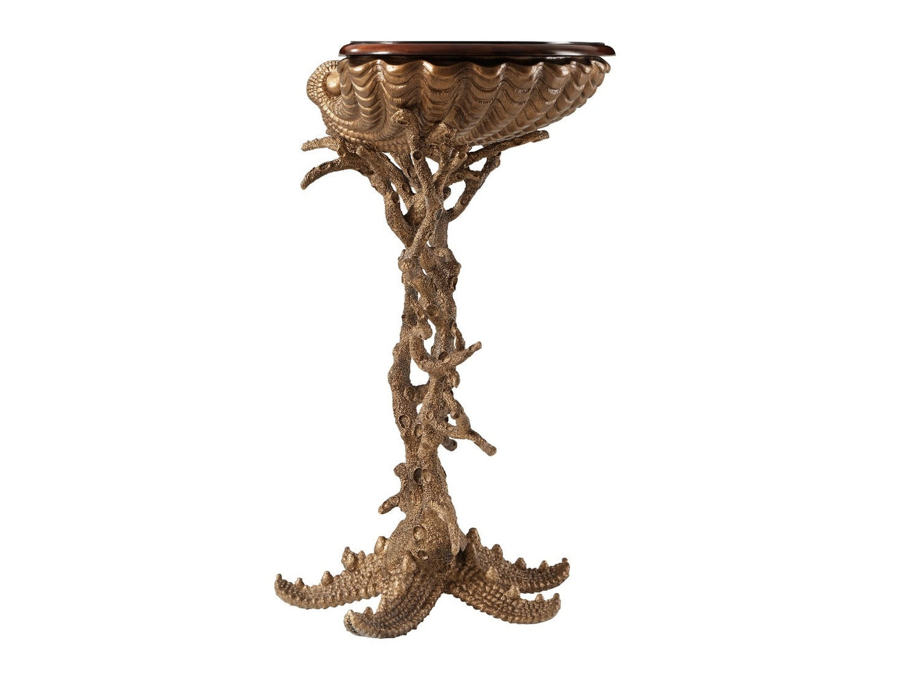 Theodore Alexander Gilt Grotto Accent Table