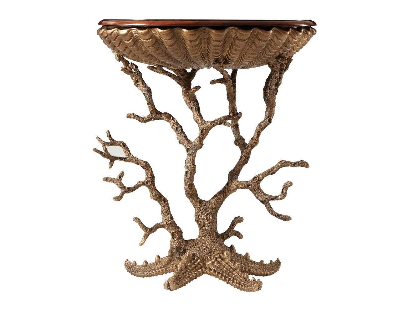 Theodore Alexander Gilt Grotto Accent Table